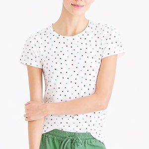 J. Crew Tops - J.Crew Allover Hearts Tee NWT J. Crew Tops - J.Crew Allover Hearts Tee NWT